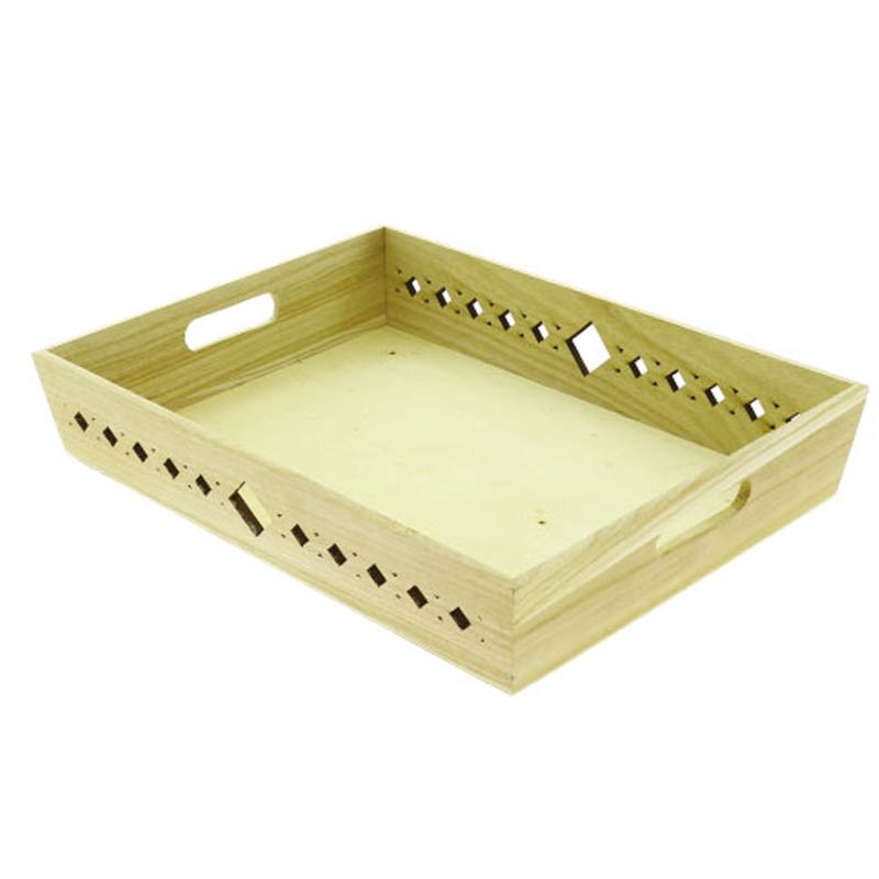 Plateau bois Losange 40x30 NATUREL BOIS | 20 Unité(s)