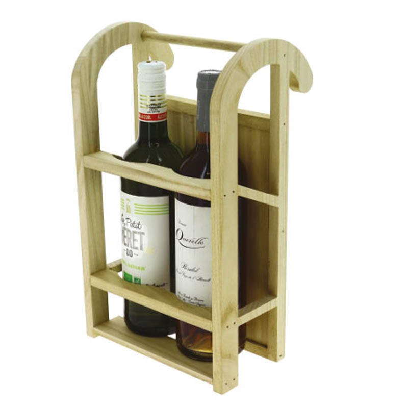 Porte bouteille Bois Luge NATURELLE BOIS | 12 Unité(s)
