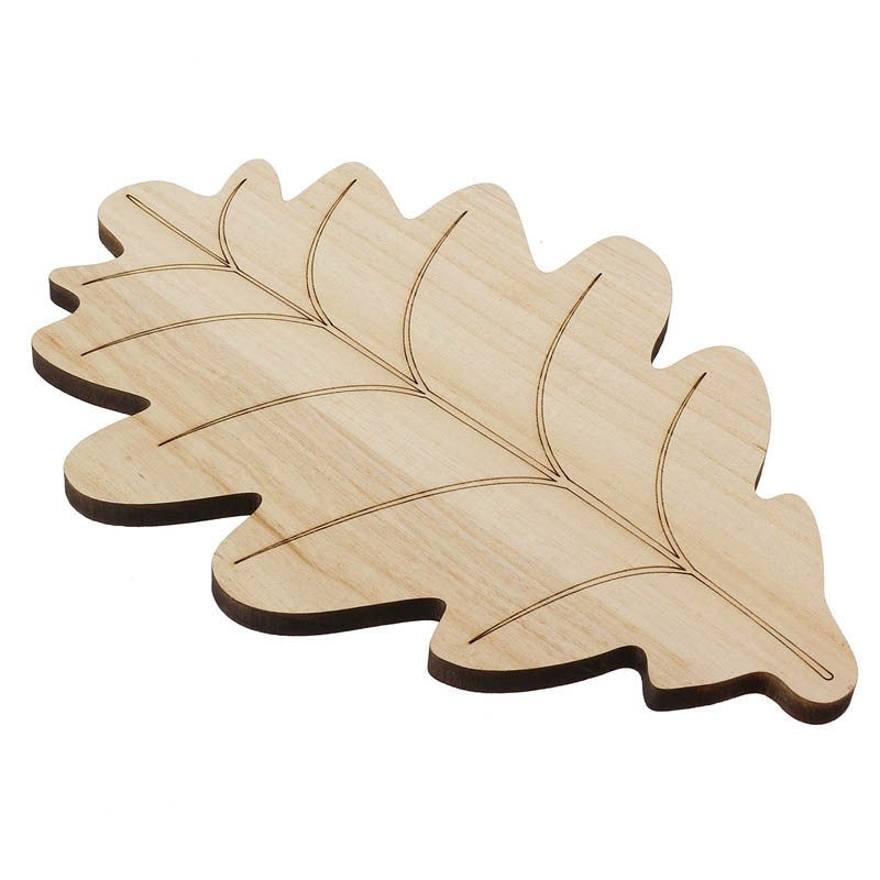 Plateau bois Bosco feuille 30x20 NATUREL BOIS | 60 Unité(s)