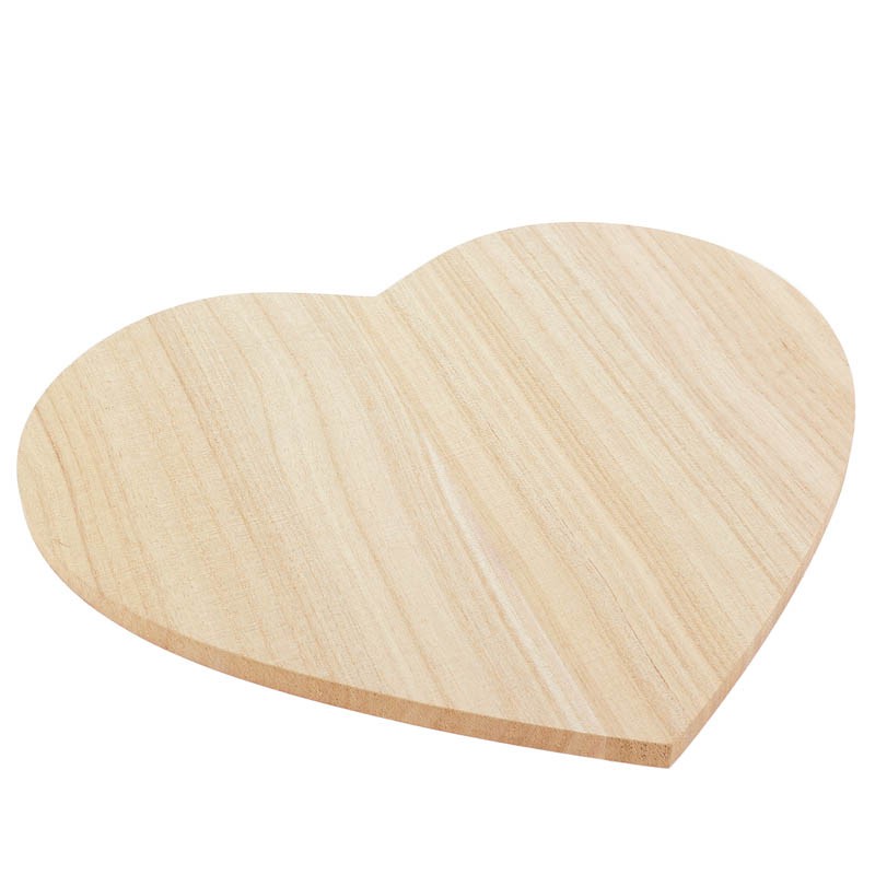 Plateau bois Bosco forme coeur 25x20 NATUREL BOIS | 60 Unité(s)