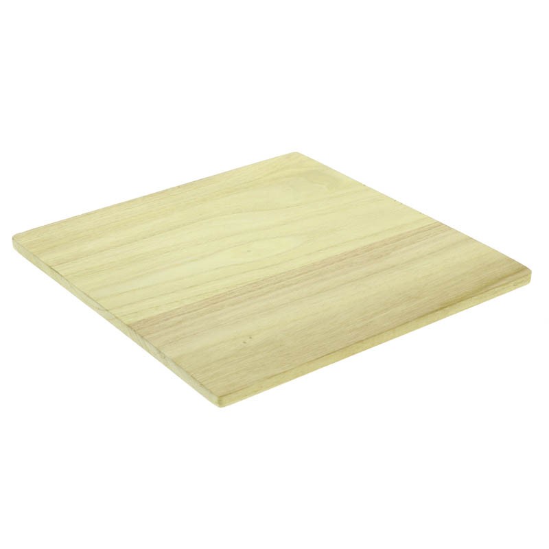 Plateau bois carré Bosco 27x27 NATUREL BOIS | 16 Unité(s)