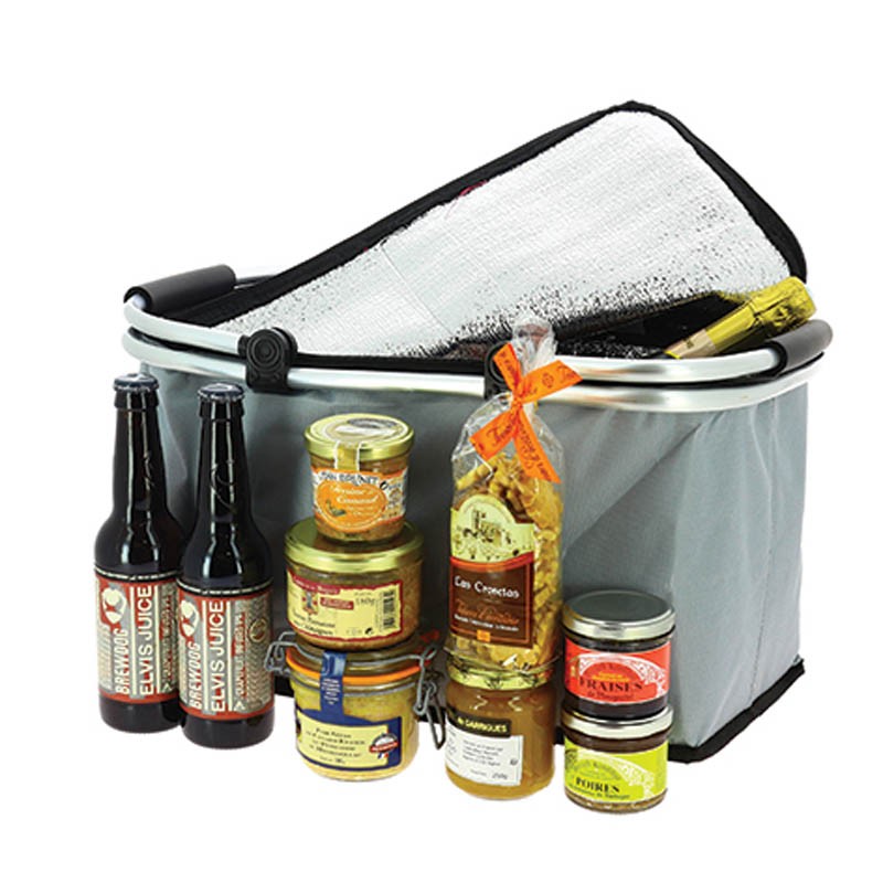 Panier isotherme pliable gris 44.5x28 GRIS ISOTHERME | 30 Unité(s)