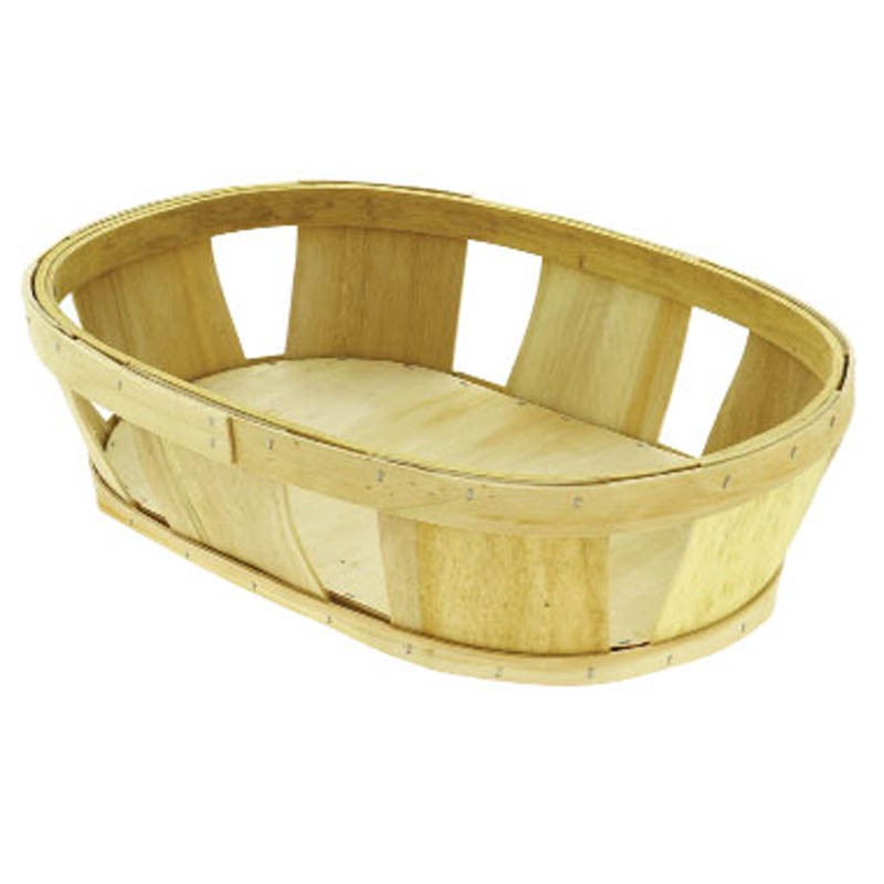 Corbeille ovale Cageot NATURELLE BOIS | 20 Unité(s)