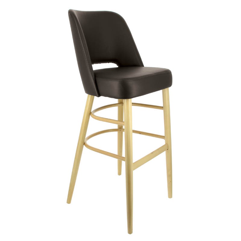 Chaise haute de restaurant Colisée confort MARRON BOIS | 1 Unité(s)