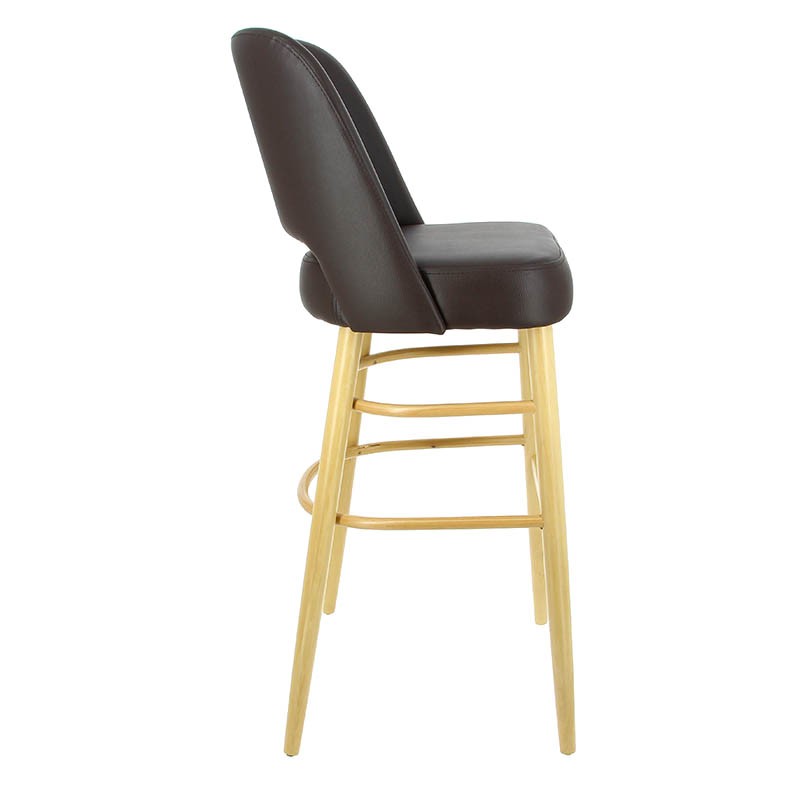 Chaise haute de restaurant Colisée confort MARRON BOIS | 1 Unité(s)