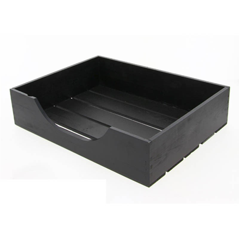 Cagette bois noire avec ouverture avant pm NOIR BOIS | 6 Unité(s)