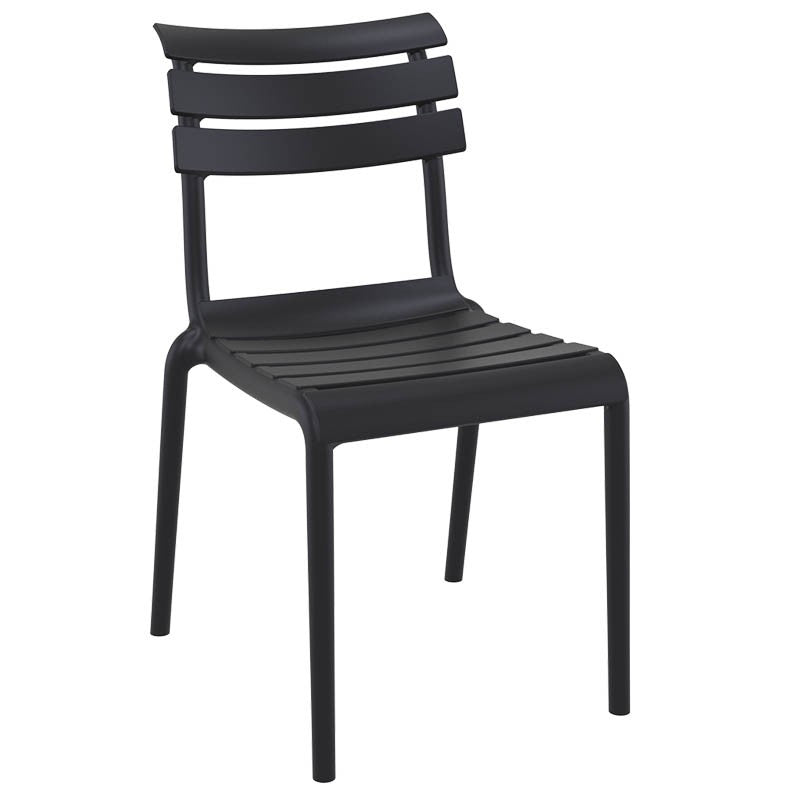 Chaise terrasse de restaurant Sorgues NOIR PLASTIQUE | 1 Unité(s)