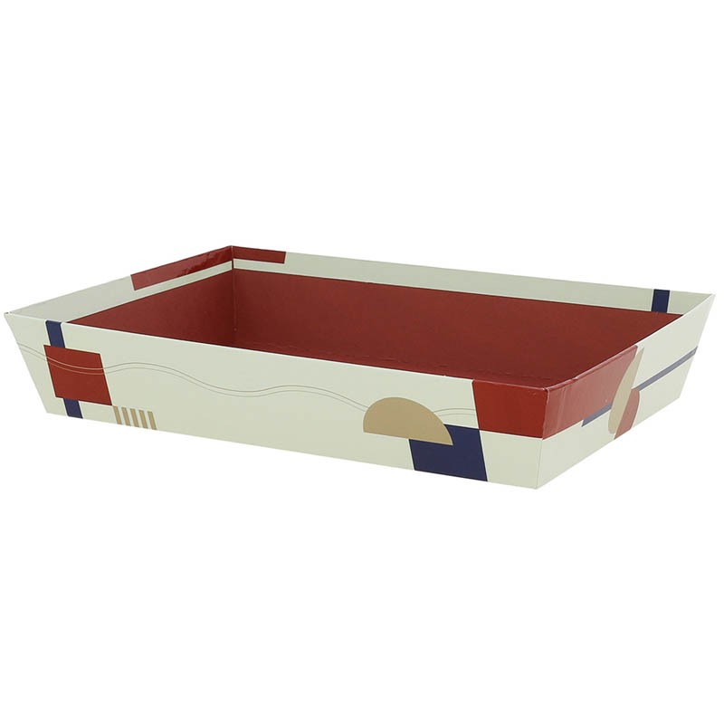 Corbeille carton rectangle Terracotta 26x20 BLANC CARTON | 48 Unité(s)