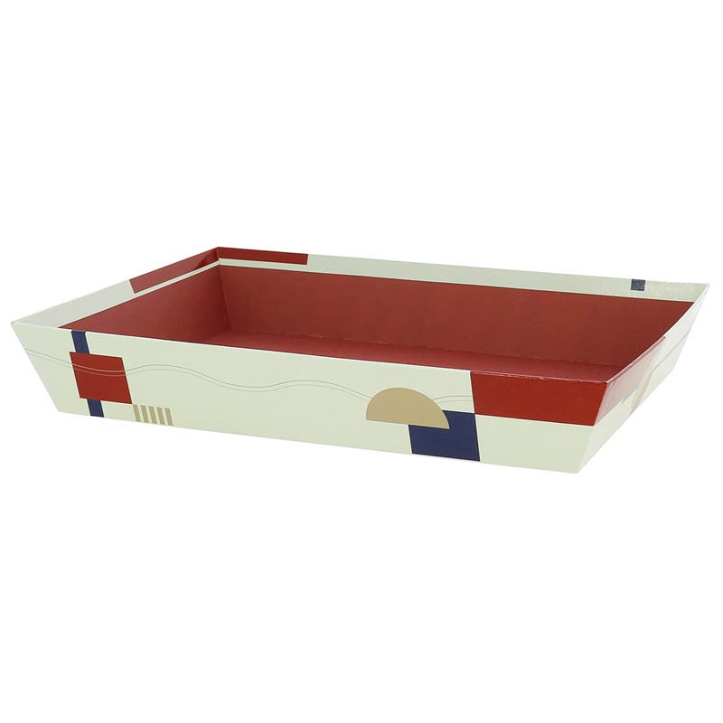 Corbeille carton rectangle Terracotta 36x27 BLANC CARTON | 30 Unité(s)