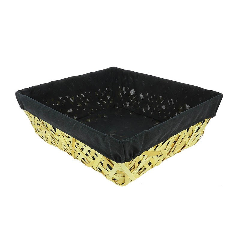 Corbeille eclisse bois rectangle Eclissi 45x40 NOIR BOIS | 20 Unité(s)