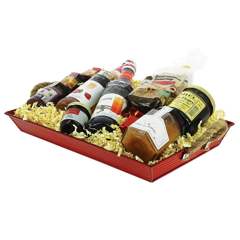 Plateau rectangle métal rouge Zinka 35x25 ROUGE ZINC | 26 Unité(s)