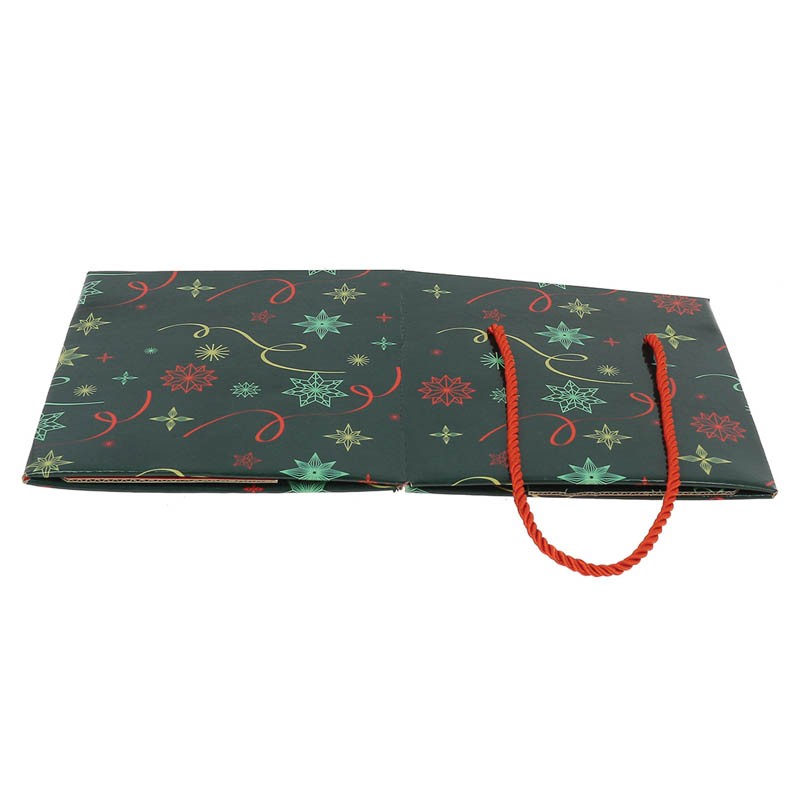 Boite carton carrée pliable Noel Vert 27x27 VERT CARTON | 20 Unité(s)