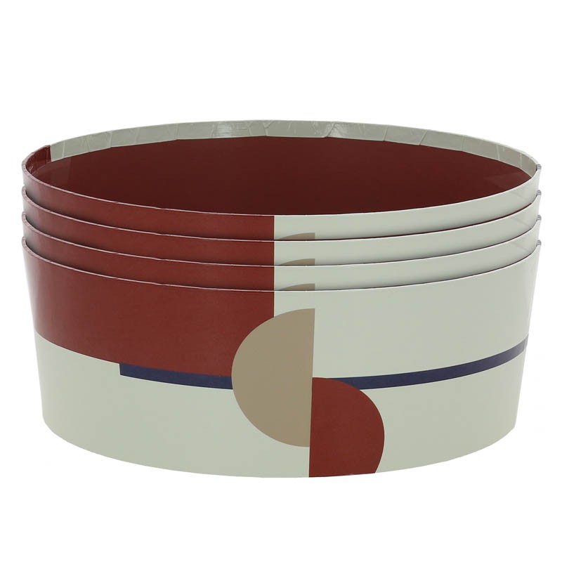 Boite carton ronde empilable Terracotta Ø33 BLANC CARTON | 10 Unité(s)