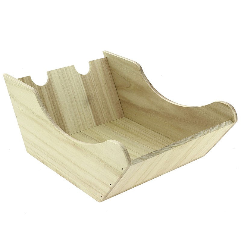 Corbeille bois porte bouteille traineau 32.5x21 NATURELLE BOIS | 20 Unité(s)