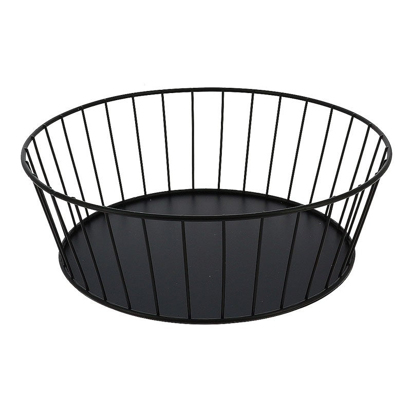 Corbeille ronde métal ajourée Steely Ø30 NOIR METAL | 8 Unité(s)