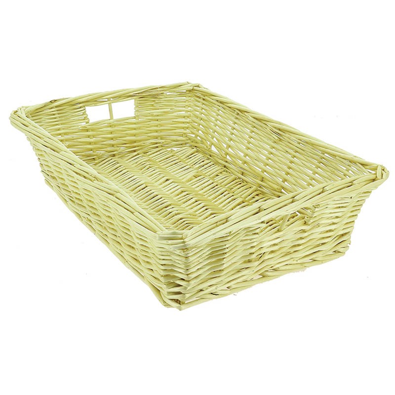 Manne osier rectangle empilable 40x30 NATURELLE OSIER | 8 Unité(s)