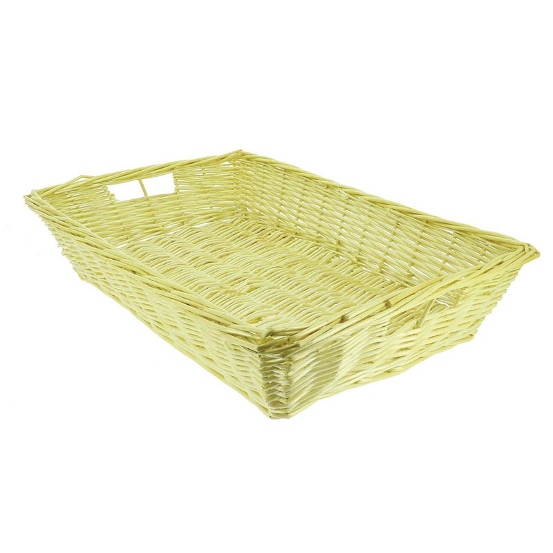 Manne osier rectangle empilable 60x40 NATURELLE OSIER | 8 Unité(s)