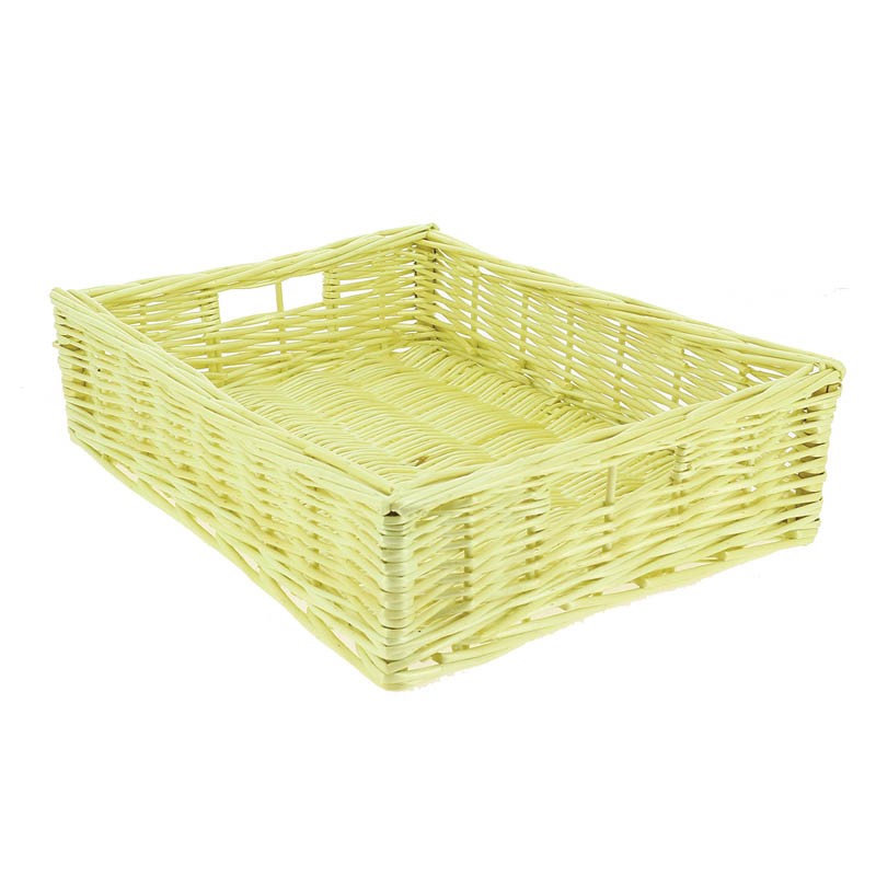 Manne osier rectangle bords droits 40x30 NATURELLE OSIER | 8 Unité(s)