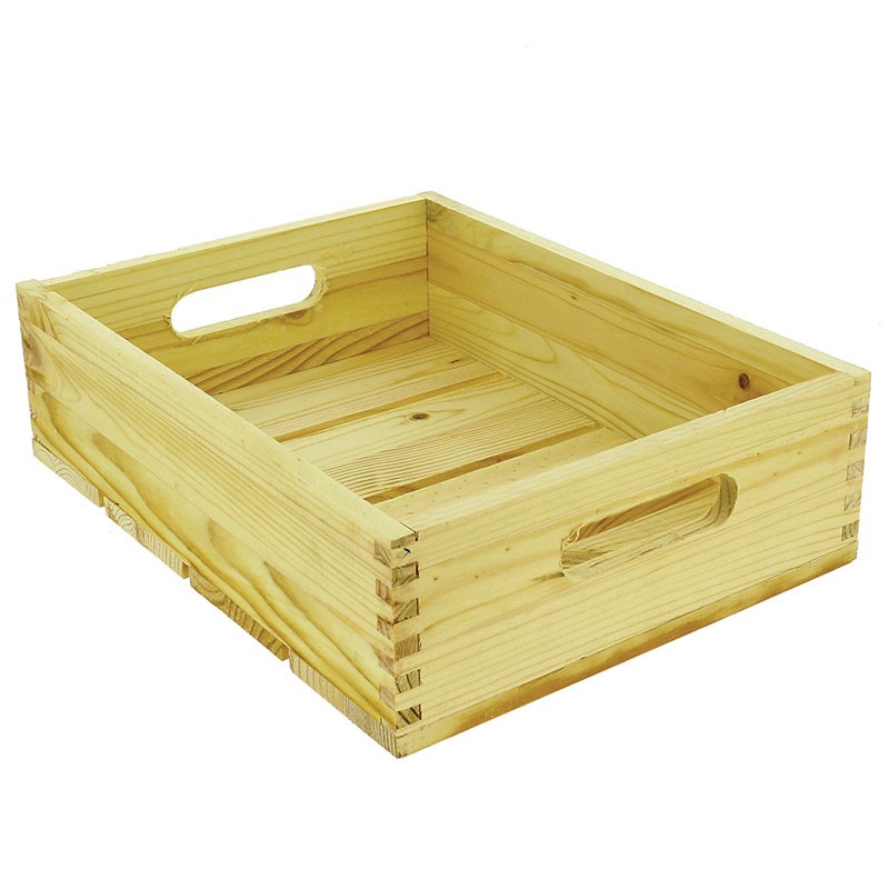 Cagette de présentation fruits et légumes 36x27x10cm NATURELLE BOIS | 4 Unité(s)