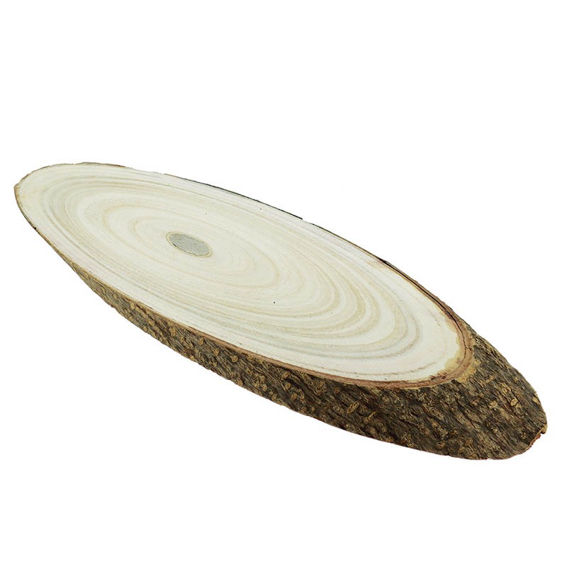 Planche ovale bois Rondin 39x15 NATURELLE BOIS | 12 Unité(s)