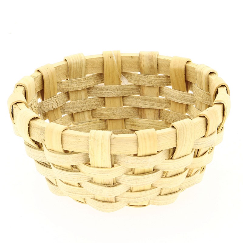 Corbeille bois ronde Woody Ø16cm NATURELLE BOIS | 20 Unité(s)