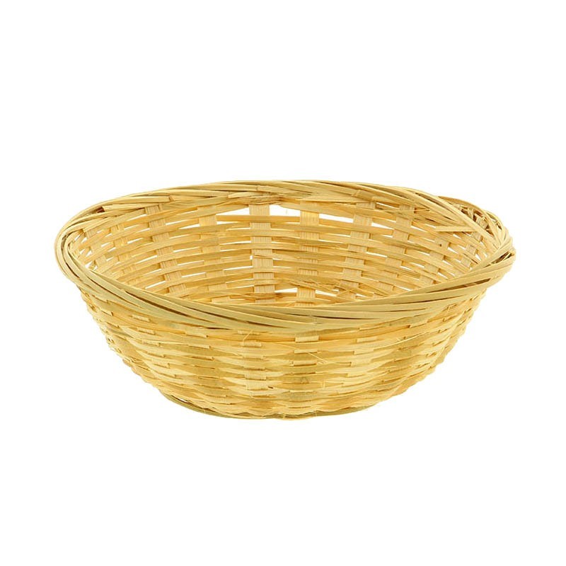Corbeille à pain bambou Chine Ø18x6cm Lot de 6 NATURELLE BAMBOU | 12 Unité(s)