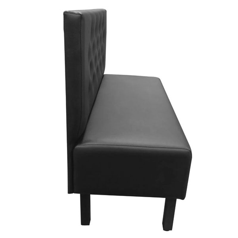 Banquette de restaurant capitonnée Cordoue Noir BOIS | 1 Unité(s)