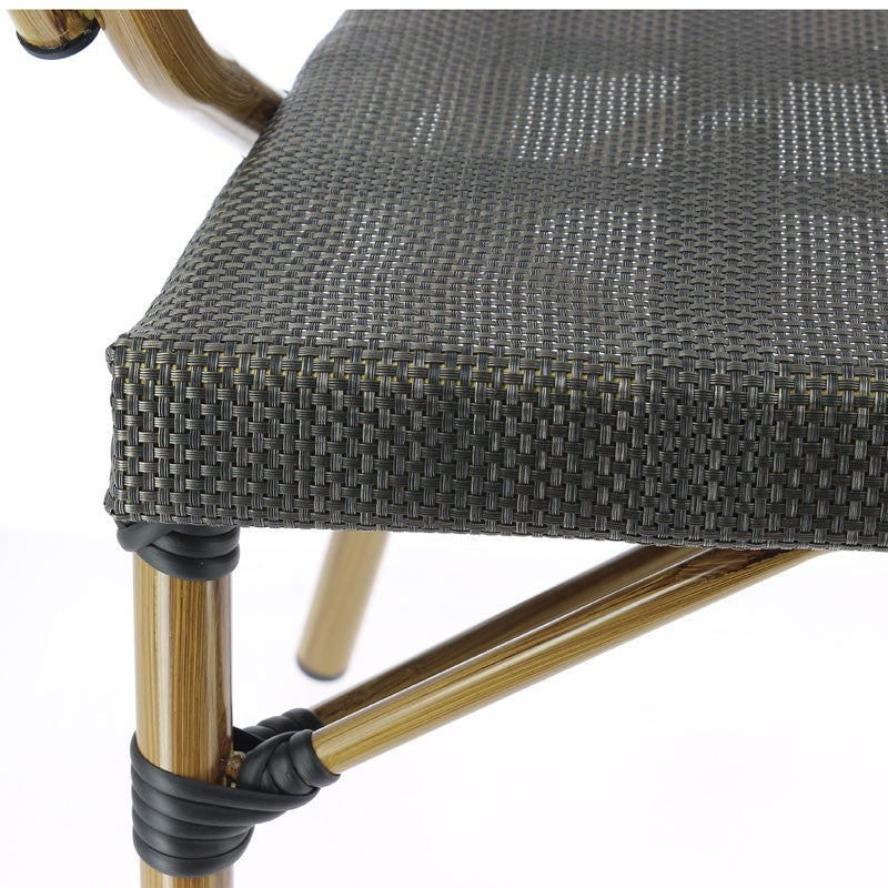 Fauteuil exterieur restaurant Biarritz BRONZE METAL | 1 Unité(s)