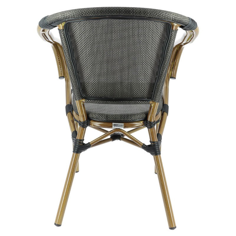 Fauteuil exterieur restaurant Biarritz BRONZE METAL | 1 Unité(s)