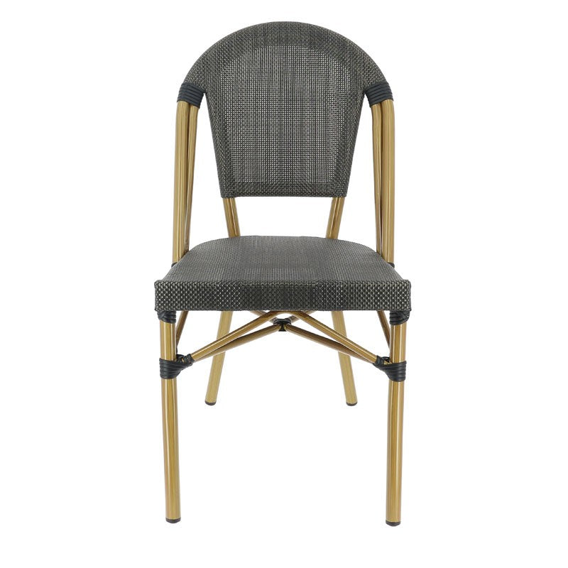 Chaise exterieure restaurant Biarritz BRONZE METAL | 1 Unité(s)