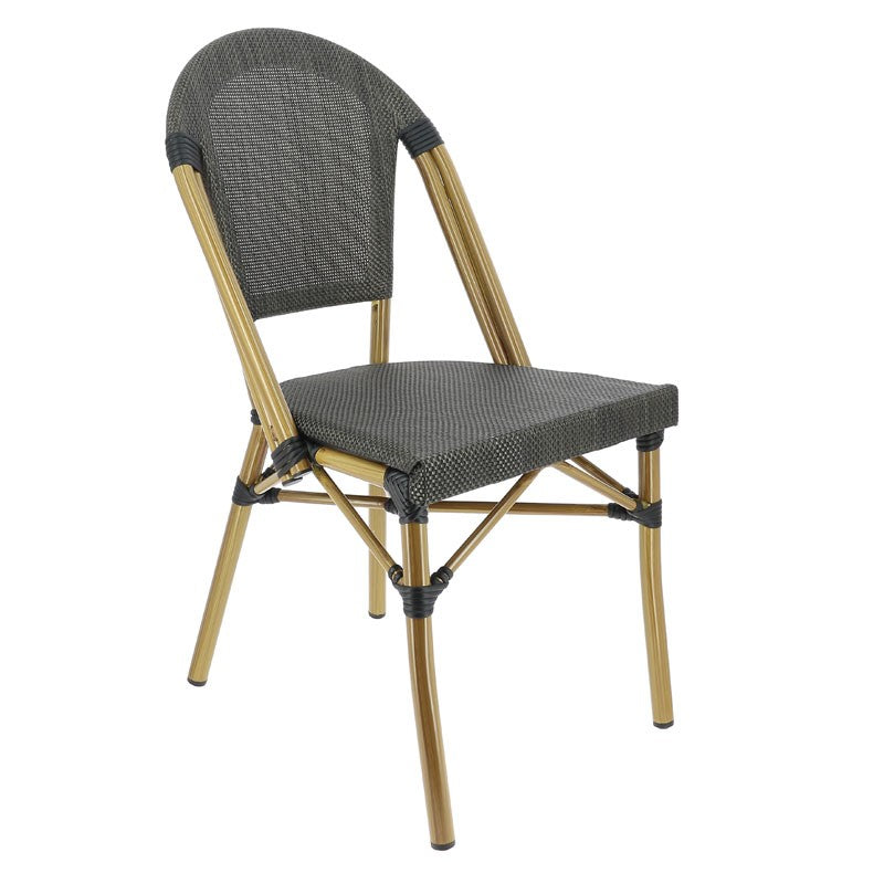 Chaise exterieure restaurant Biarritz BRONZE METAL | 1 Unité(s)