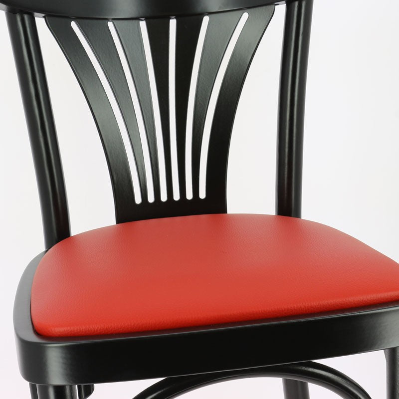 Chaise bois New Orleans assise simili rouge ROUGE BOIS | 2 Unité(s)