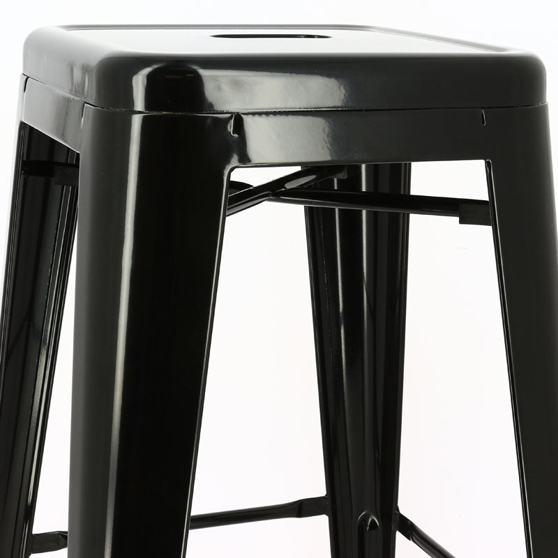 Tabouret métal de bar Chicago NOIR METAL | 4 Unité(s)