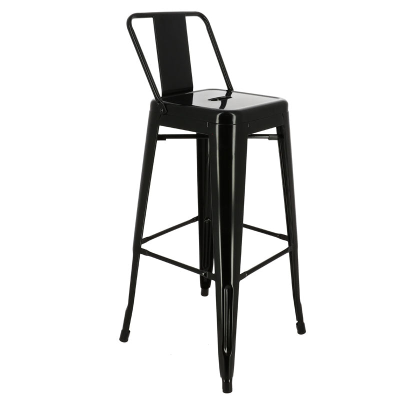 Chaise haute de restaurant métal Chicago NOIR METAL | 4 Unité(s)