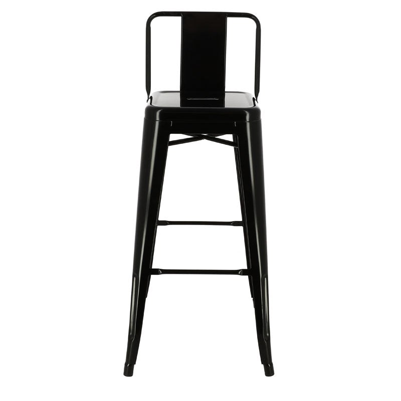 Chaise haute de restaurant métal Chicago NOIR METAL | 4 Unité(s)