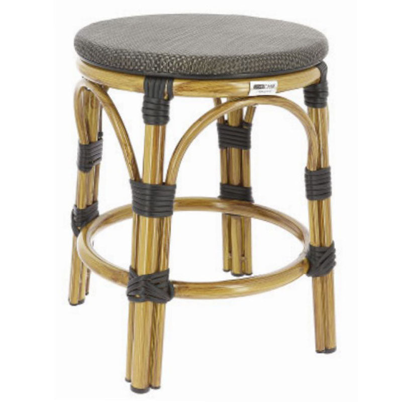 Tabouret bas exterieur restaurant Biarritz BRONZE METAL | 1 Unité(s)