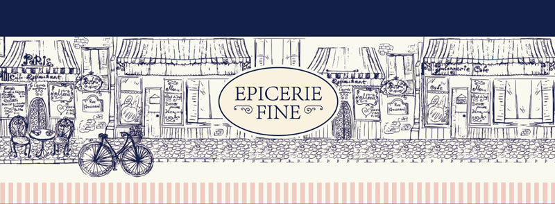 Corbeille carton rectangle Epicerie Fine 26x20 BLANC CARTON | 48 Unité(s)