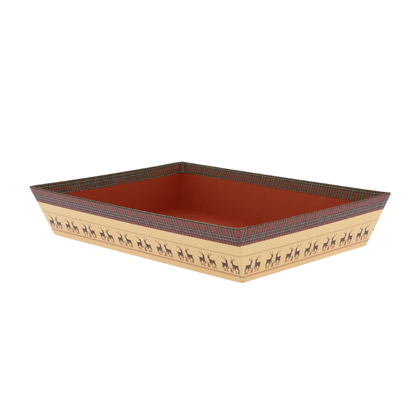Corbeille carton rectangle Edimboug 26x20 MARRON CARTON | 48 Unité(s)
