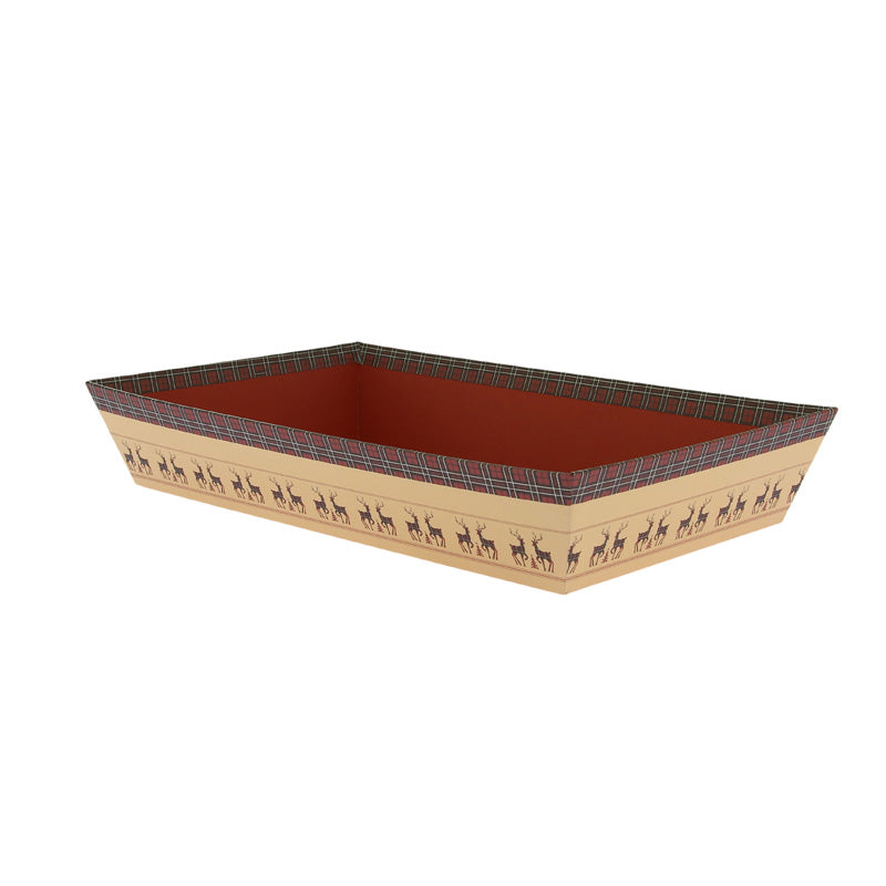 Corbeille carton rectangle Edimboug 33x20 MARRON CARTON | 30 Unité(s)