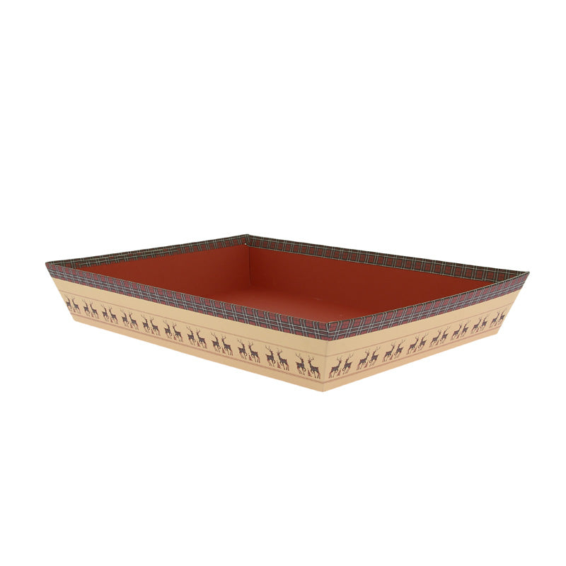Corbeille carton rectangle Edimboug 36x27 MARRON CARTON | 30 Unité(s)