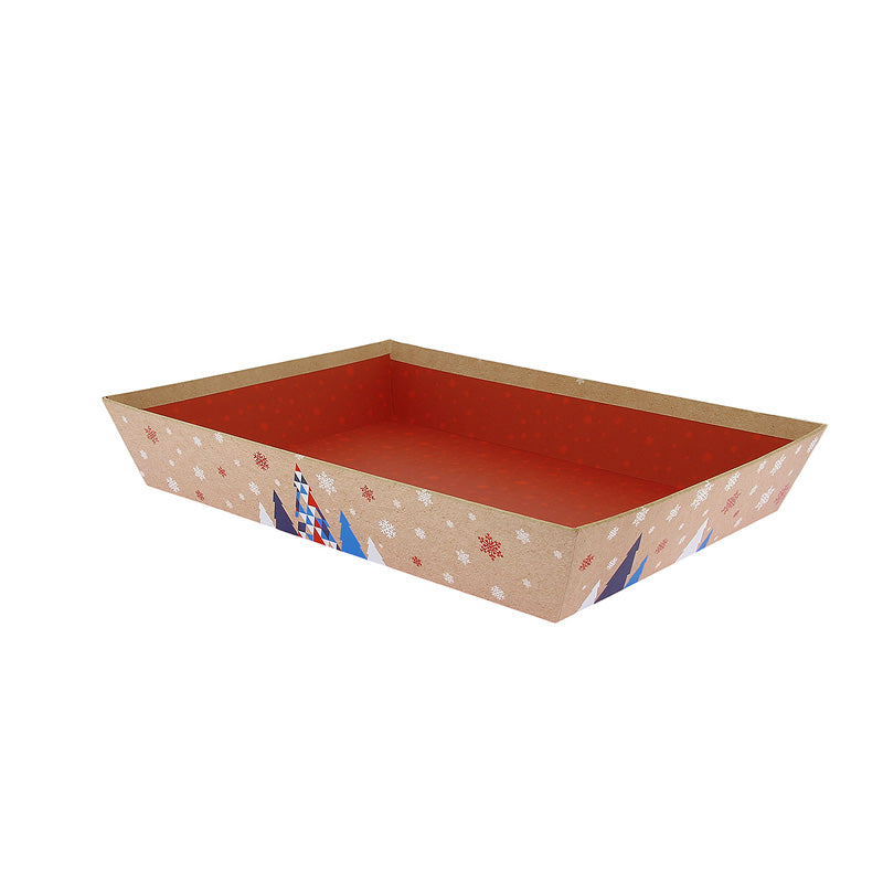 Corbeille carton rectangle Oulanka 36x27 MARRON CARTON | 30 Unité(s)