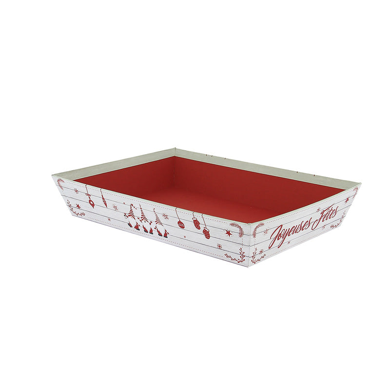 Corbeille carton rectangle Scandinav 26x20 BLANC CARTON | 48 Unité(s)
