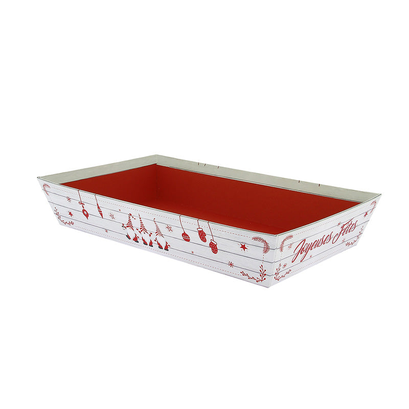 Corbeille carton rectangle Scandinav 33x20 BLANC CARTON | 30 Unité(s)