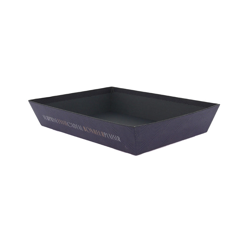 Corbeille carton rectangle Excellence 26x20 NOIR CARTON | 48 Unité(s)