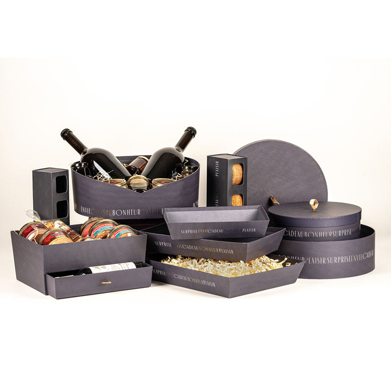 Corbeille carton portefeuille Excellence 36x27 NOIR CARTON | 12 Unité(s)