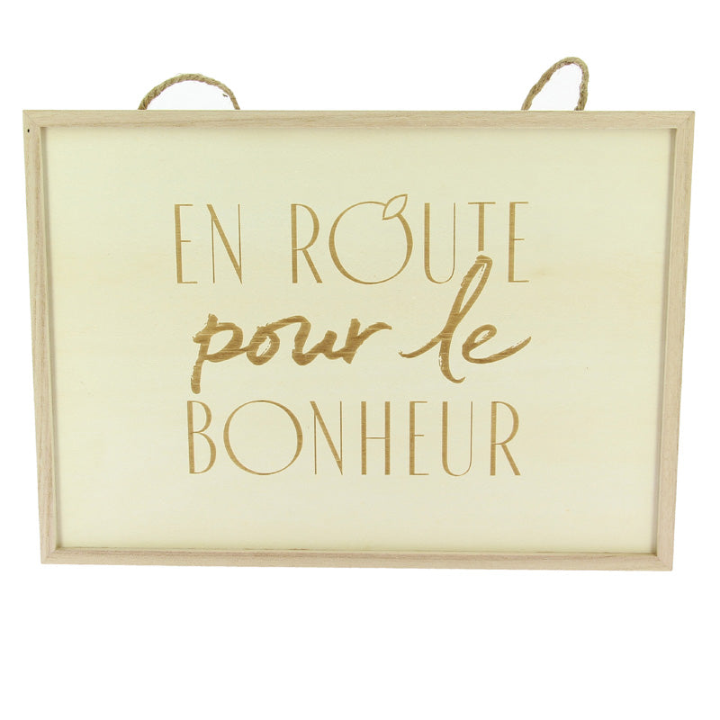 Cadre bois avec corde 35x25 BOIS BOIS | 20 Unité(s)