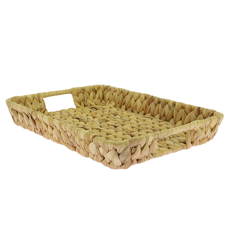 Plateau Rectangle jacinthe d'eau 35x25 BOIS JONC | 20 Unité(s)