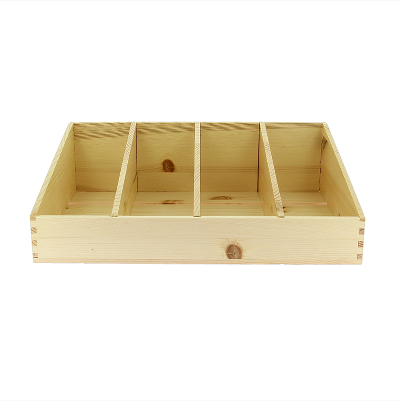 Tablette bois inclinée 3 séparation 40x30cm BOIS BOIS | 6 Unité(s)