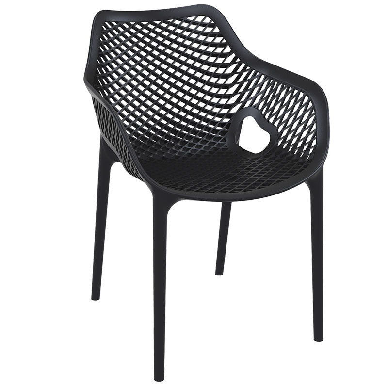 Fauteuil de restaurant exterieur Air Noir PLASTIQUE | 4 Unité(s)