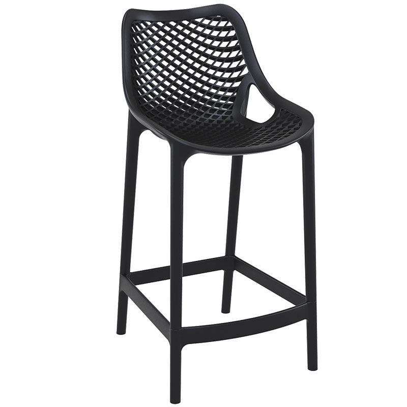 Chaise haute de restaurant exterieure Air Noir PLASTIQUE | 4 Unité(s)